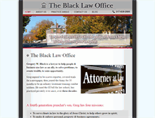 Tablet Screenshot of gregblacklawoffice.com